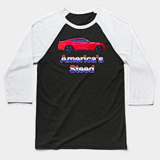 America's Steed - Red Baseball T-Shirt